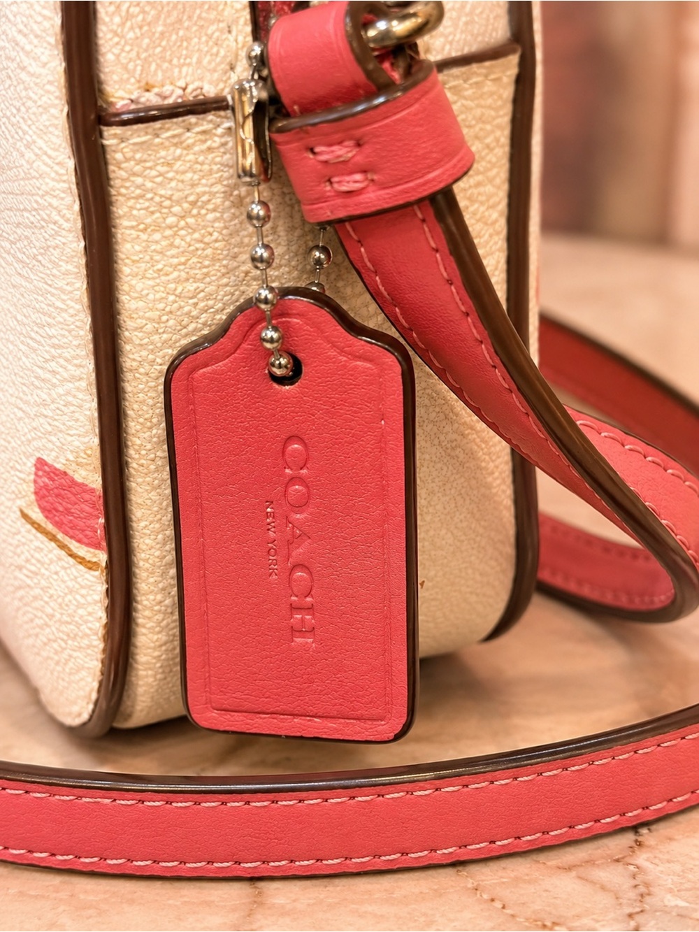 Coach Popsicle Print Mini Camera Crossbody Bag W/ Coach Satin Dust Bag EUC - Picture 9 of 14